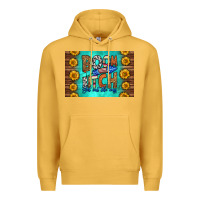 Mustard boom bitch get out the way skinny metal can holder Premium Hoodie - HRA Design Shop