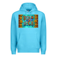 Ocean Blue boom bitch get out the way skinny metal can holder Premium Hoodie - HRA Design Shop
