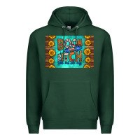 Sports Green boom bitch get out the way skinny metal can holder Premium Hoodie - HRA Design Shop
