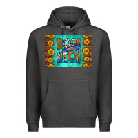Charcoal Heather boom bitch get out the way skinny metal can holder Premium Hoodie - HRA Design Shop