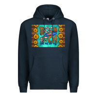 Navy boom bitch get out the way skinny metal can holder Premium Hoodie - HRA Design Shop