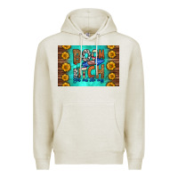 Oatmeal Heather boom bitch get out the way skinny metal can holder Premium Hoodie - HRA Design Shop