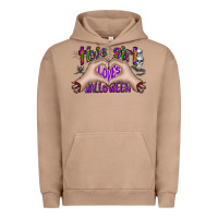 Pigment Burro this girl loves halloween Urban Hoodie - CowhideDigitalArt