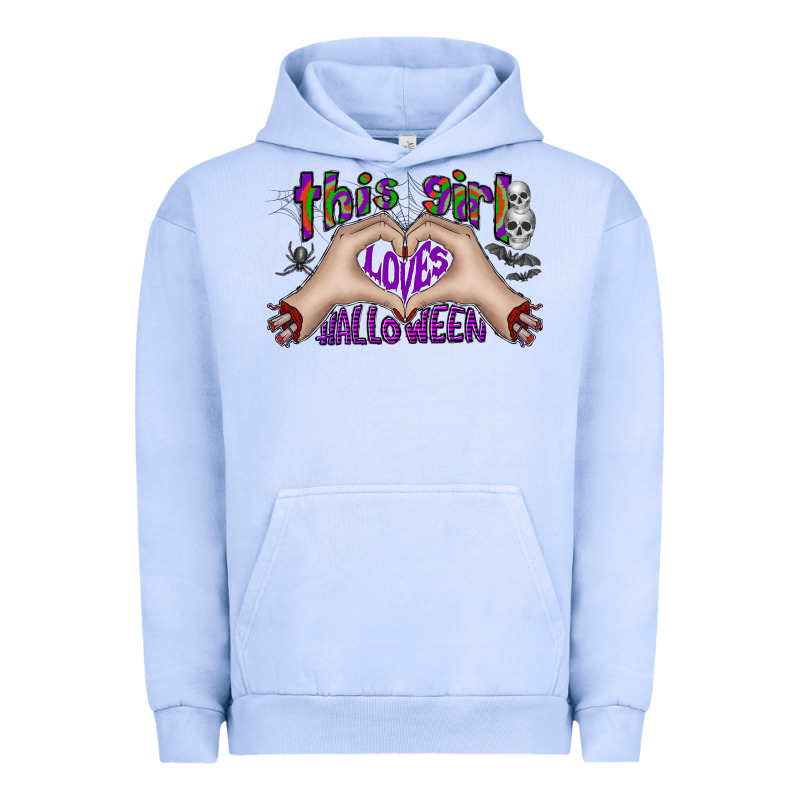 This Girl Loves Halloween Urban Hoodie by CowhideDigitalArt | Teevron