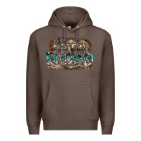Coffee deer rodeo Premium Hoodie - SublimationCraftShop