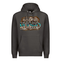 Smoke deer rodeo Premium Hoodie - SublimationCraftShop