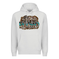 Dove Grey deer rodeo Premium Hoodie - SublimationCraftShop
