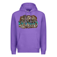 Purple deer rodeo Premium Hoodie - SublimationCraftShop