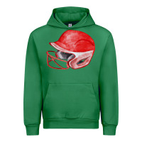 Emerald red softball helmet fa element Urban Hoodie - FaDigitalArtStudio