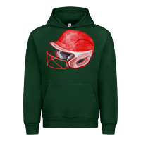 Foreset Green red softball helmet fa element Urban Hoodie - FaDigitalArtStudio