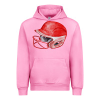 Fuchsia Pink red softball helmet fa element Urban Hoodie - FaDigitalArtStudio