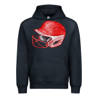 Navy red softball helmet fa element Urban Hoodie - FaDigitalArtStudio