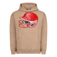 Pigment Burro red softball helmet fa element Urban Hoodie - FaDigitalArtStudio