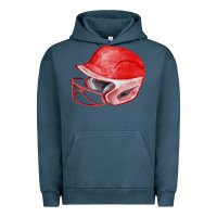Pigment Midnight Navy red softball helmet fa element Urban Hoodie - FaDigitalArtStudio