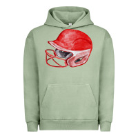 Pigment Oil Green red softball helmet fa element Urban Hoodie - FaDigitalArtStudio