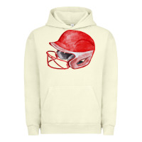 Pigment Pistachio red softball helmet fa element Urban Hoodie - FaDigitalArtStudio