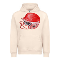 Sandshell red softball helmet fa element Urban Hoodie - FaDigitalArtStudio