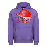 Tulip red softball helmet fa element Urban Hoodie - FaDigitalArtStudio