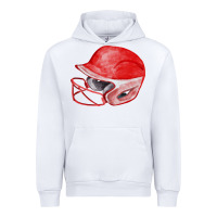 White red softball helmet fa element Urban Hoodie - FaDigitalArtStudio