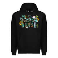 Black school nurse Premium Hoodie - CowhideDigitalArt