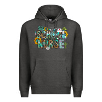 Charcoal Heather school nurse Premium Hoodie - CowhideDigitalArt