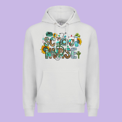 School Nurse Premium Hoodie Designed By Cowhidedigitalart