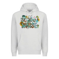 Dove Grey school nurse Premium Hoodie - CowhideDigitalArt