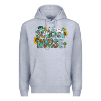 Heather Grey school nurse Premium Hoodie - CowhideDigitalArt
