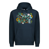 Navy school nurse Premium Hoodie - CowhideDigitalArt