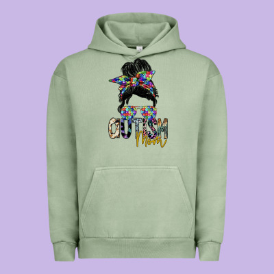 Autism Mom Urban Hoodie Designed By Sublimationcraftshop
