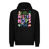 Black Little mister hops a lot Easter Premium Hoodie - Neo Western