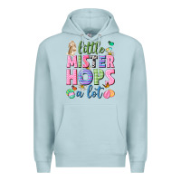 Blue Mist Little mister hops a lot Easter Premium Hoodie - Neo Western