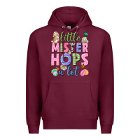 Burgundy Little mister hops a lot Easter Premium Hoodie - Neo Western