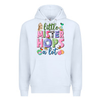 White Little mister hops a lot Easter Premium Hoodie - Neo Western