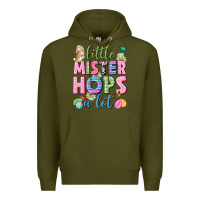 Army Green Little mister hops a lot Easter Premium Hoodie - Neo Western