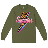 Army Green flash teacher Long Sleeve Tee - BarkalooDesign