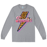 Heather Grey flash teacher Long Sleeve Tee - BarkalooDesign