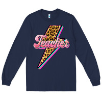 Navy flash teacher Long Sleeve Tee - BarkalooDesign