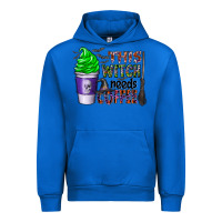 Cobalt this witch needs coffee Urban Hoodie - CowhideDigitalArt
