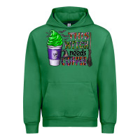 Emerald this witch needs coffee Urban Hoodie - CowhideDigitalArt
