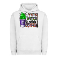 Pigment Lunar Rock this witch needs coffee Urban Hoodie - CowhideDigitalArt