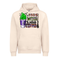 Sandshell this witch needs coffee Urban Hoodie - CowhideDigitalArt