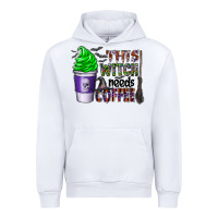 White this witch needs coffee Urban Hoodie - CowhideDigitalArt