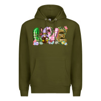 Army Green Love Easter gnome Easter Day Premium Hoodie - CowGirlArtShop