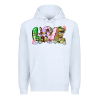 White Love Easter gnome Easter Day Premium Hoodie - CowGirlArtShop