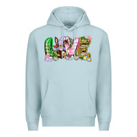 Blue Mist Love Easter gnome Easter Day Premium Hoodie - CowGirlArtShop