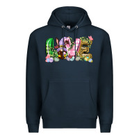 Navy Love Easter gnome Easter Day Premium Hoodie - CowGirlArtShop