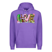 Purple Love Easter gnome Easter Day Premium Hoodie - CowGirlArtShop