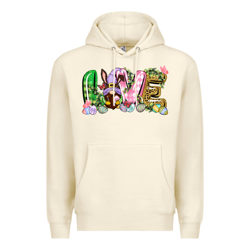 Love Easter Gnome Easter Day Premium Hoodie by CowGirlArtShop | Teevron