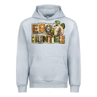 Heather Grey Egg Hunter Easter Day Urban Hoodie - Neo Western